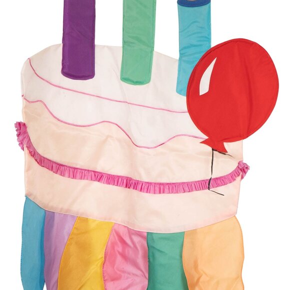 Windsculpts Birthday Cake WindSock Hanging Flag Candles Balloons Party Streamers - Picture 4 of 7
